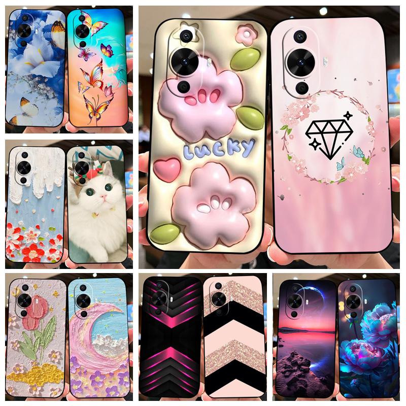 Für HUAWEI Nova 12S Hülle Mode Handy Silikon Rückabdeckung Für Huawei Nova12S Hüllen Weiche TPU Stoßfeste Schale Funda FOA-LX9 Capa