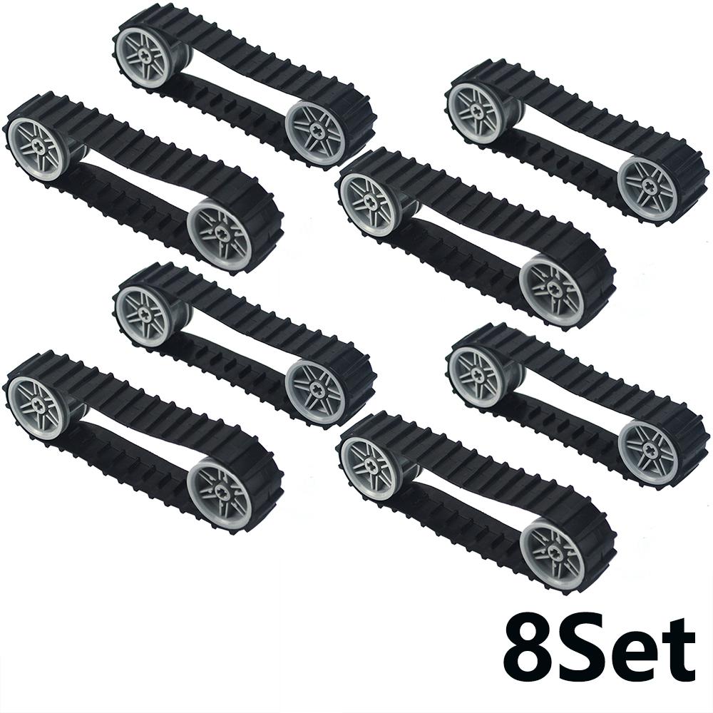 MOC Technical Caterpillar Tank Tracks Building Blocks Chain LinkExcavator Wheel Parts Brick Toy DIY Compatible 57519 88323 3711