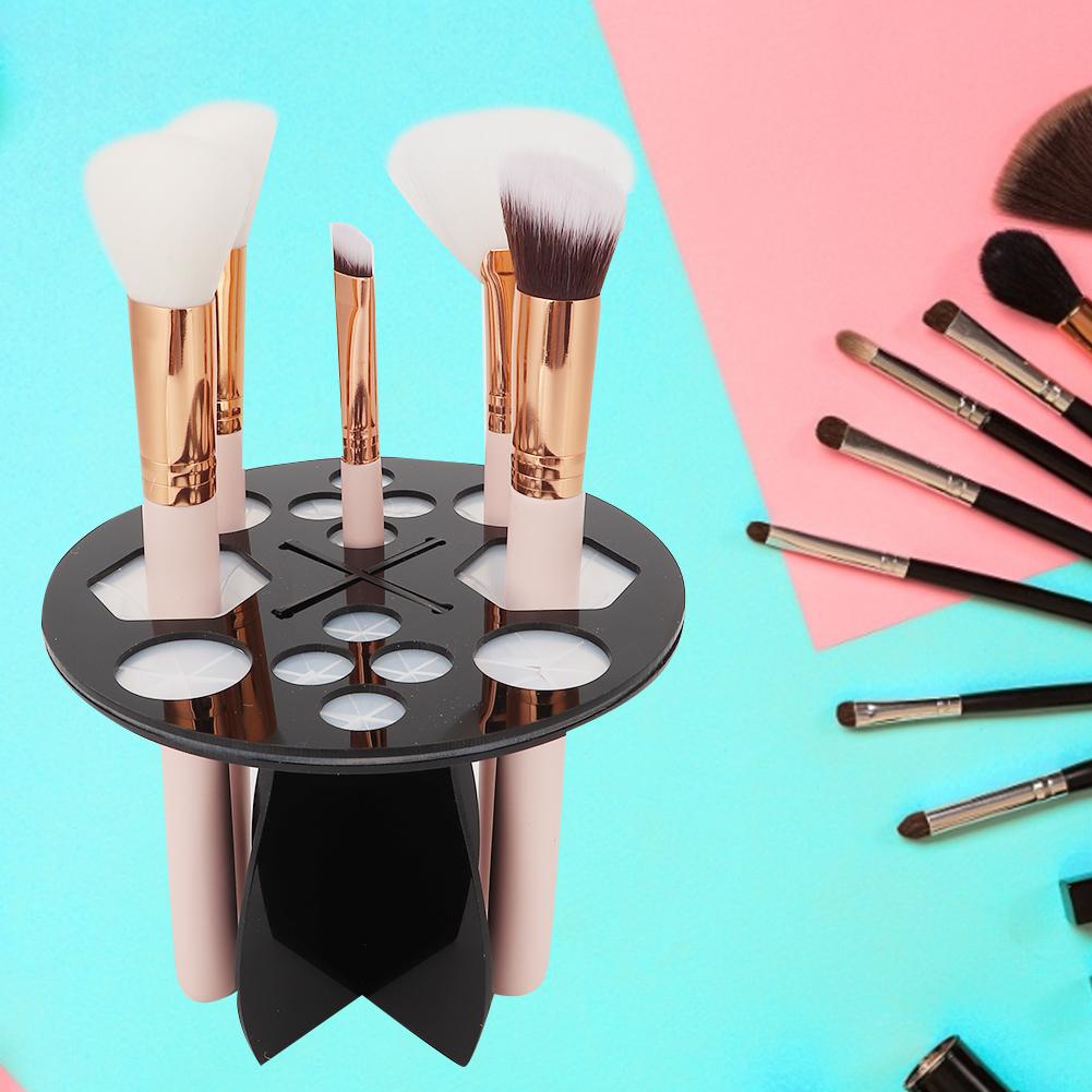 Stojan na sušení kosmetického štětce se 14 otvory, držák štětce na make-up