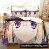 Anime Okami-san and Her Seven Companions Bedding Set Duvet Cover Bed Set Quilt Cover Pillowcase Comforter King Queen Size