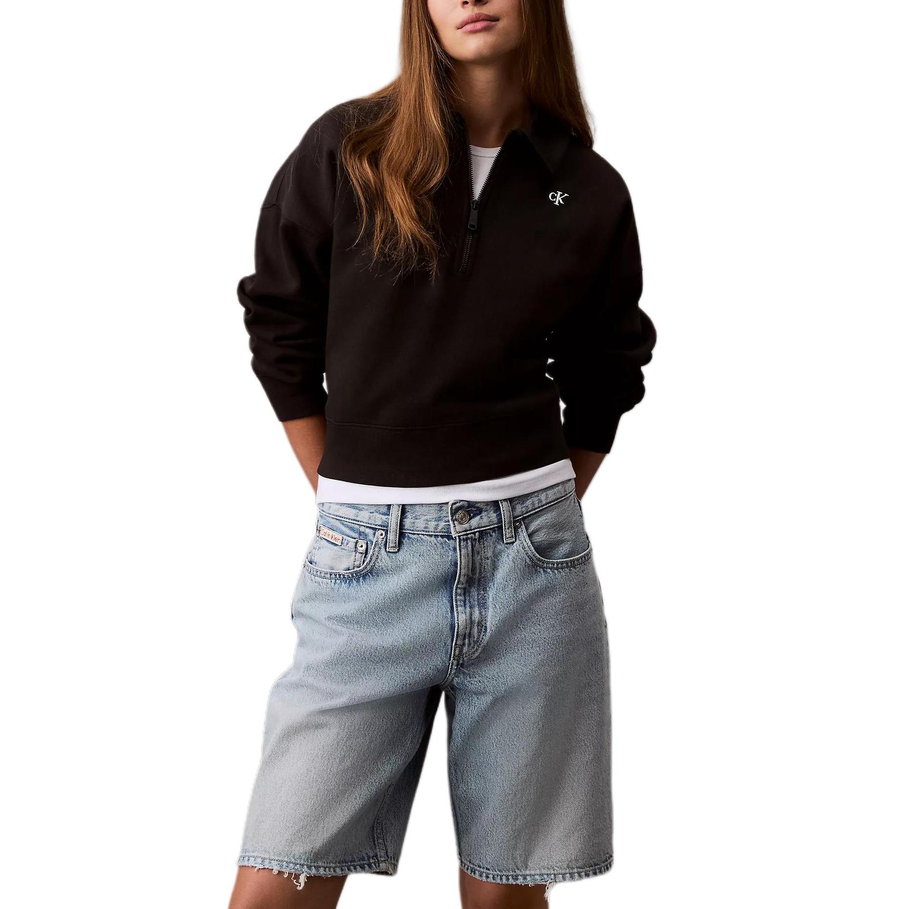 

Calvin Klein Повседневный пуловер с длинными рукавами свободного кроя, женские топы, черный 47A232G-002 XL