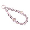 Flower Beaded Phone Charm: Lucky Bead Keychain Pendant, Cute Backpack Decor, Durable Hanging Wrist Strap