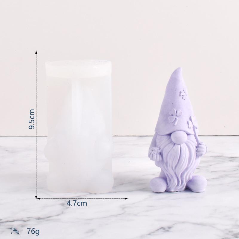 Gesichtsloser Zwerg Silikonkerzenform Weihnachtsmann Gipsdekoration Diy Kerzenherstellung Silikonform