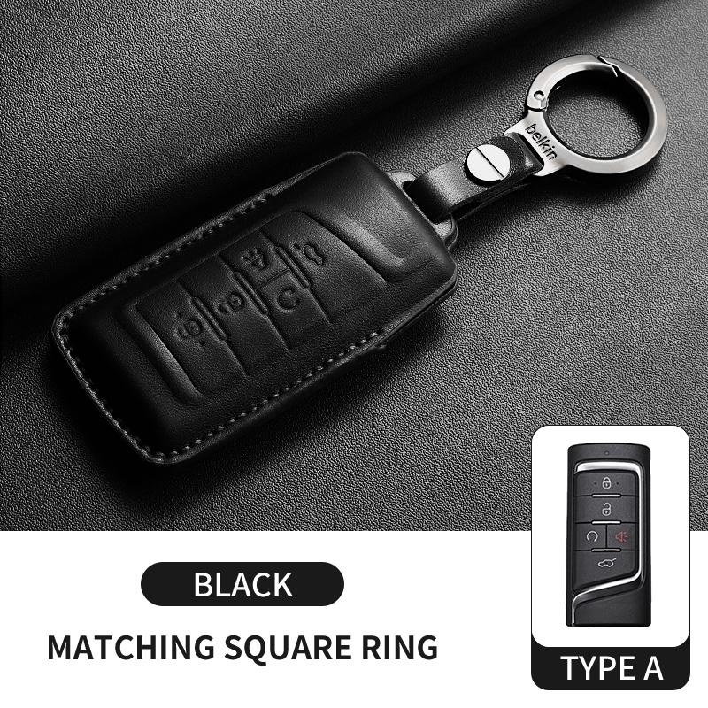 Leather Car Remote Key Case Cover for GAC Trumpchi GS3 GS4 GS5 GM8 GA3 GA4 GA6 SGS7 Empow J11 J12 J13 Car Key Fob Shell Keychain