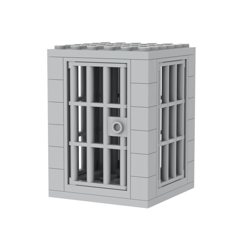 Jail Prison Cell Police Thief Building Blocks Toy Collection Kids Assembly Classic Brick Souvenir Decoration