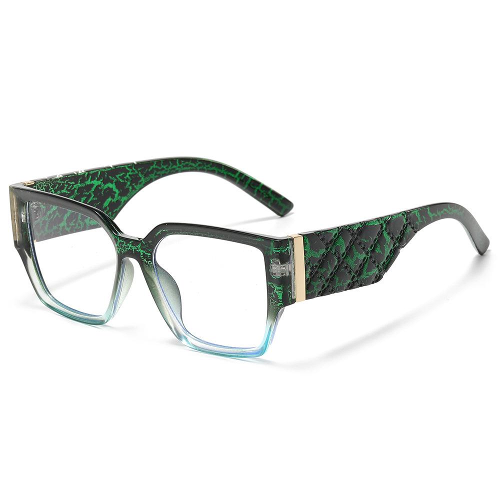 Square Computer Glasses Women Anti Blue Light Glasses Men Clear Optical Glasses Leopard Print Blue Light Blocking Glasses