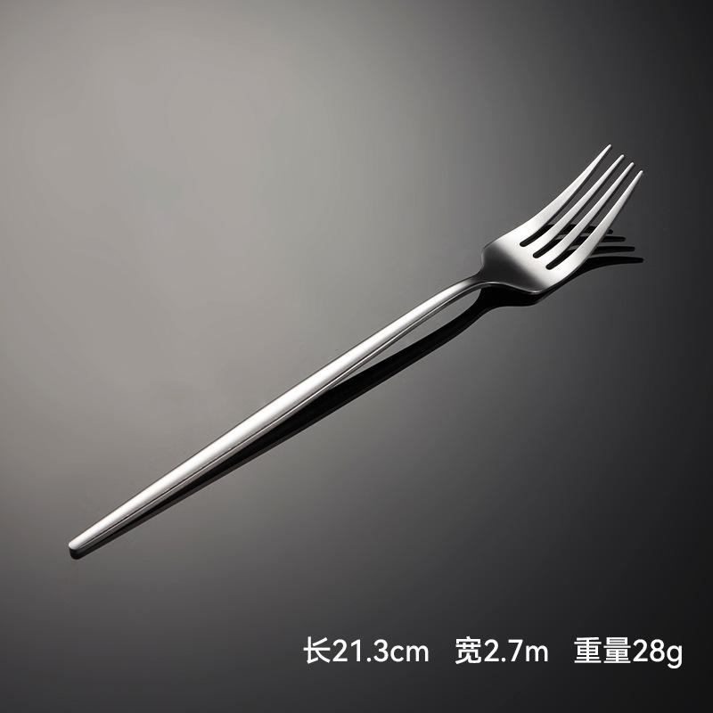 410 Stainless Steel Thin Portuguese Tableware Knives, Forks and Spoons Titanium-plated Paint Multi-specification Gifts