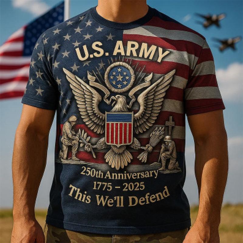 Men s T-Shirts Men s New 3D Digital Printed Fashionable Handsome Short Sleeved T-shirt S