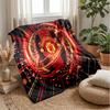 Manchester United Theme Blanket Soft Flannel Blanket Plush Throw Blanket Cozy Sofa Bed Blanket for Home Decor