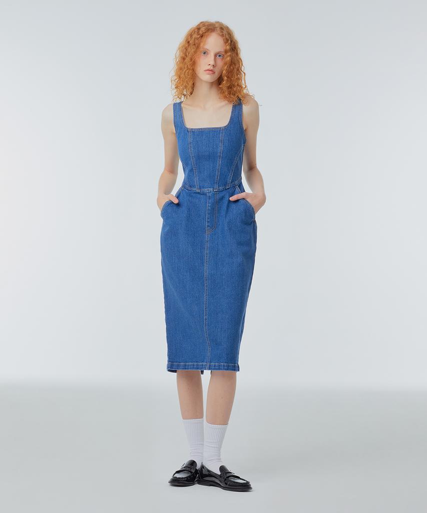 INSTANTFUNK Jeans-Korsettkleid