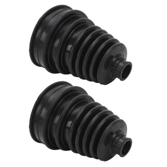 2Pcs CV Joint Dust Cover Set with 4 Stainless Steel Clamps 6 Cable Ties Silicone Waterproof Dustproof Axle Boot Repair Kit for Universal Car