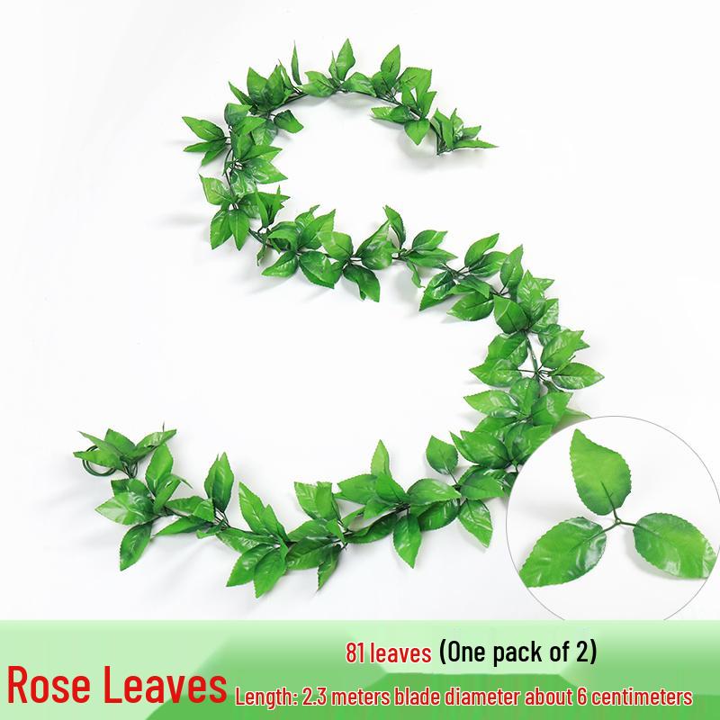 Rattan Vine Decorative Fake Leaves for Ceiling and Pipe Covering