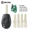 KEYYOU 2BT Car Remote Key For Renault Duster Modus Clio 3 Twingo DACIA Logan Sandero Kangoo 433MHz PCF7946 PCF7947 PCS7952E Chip