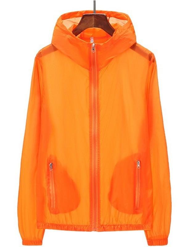 Unisex Summer Windbreaker with Custom Logo - Lightweight, Plus Size Sunscreen Jacket for Outdoor and Workwear