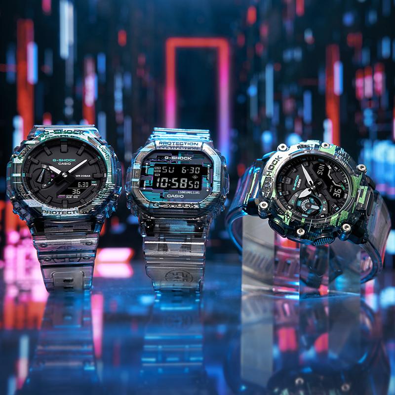 Casio G-SQUAD Series G-SHOCK Dimensional Era Series Ice Tough Retro Classic Small Square Sports Waterproof Watch Quartz Movement Resin DW-5600NN-1PR