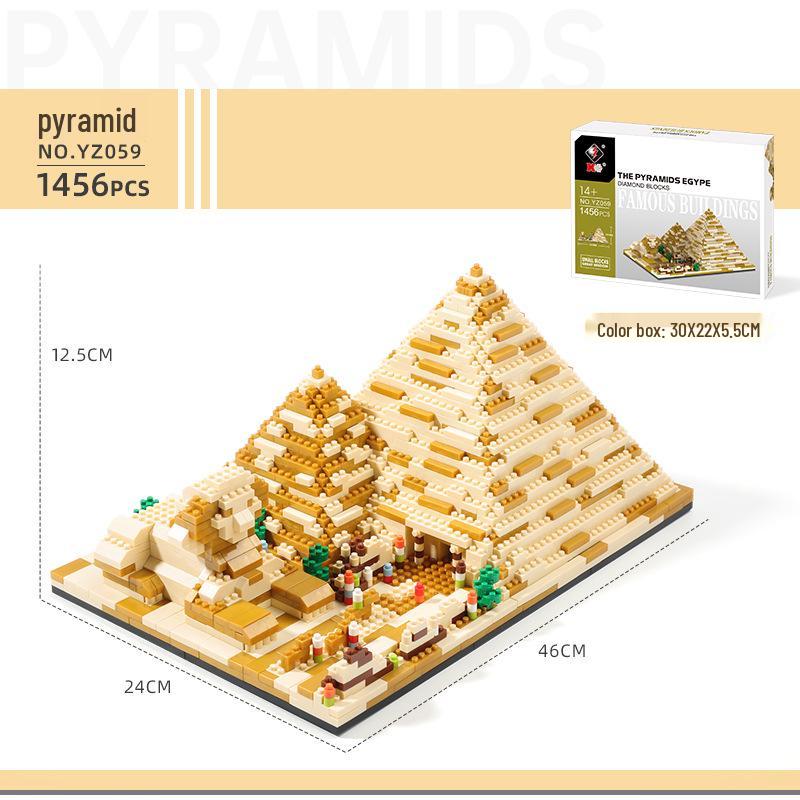

Микро Алмазные Пирамидальные Строительные Блоки: Знаменитая архитектурная модель для детей