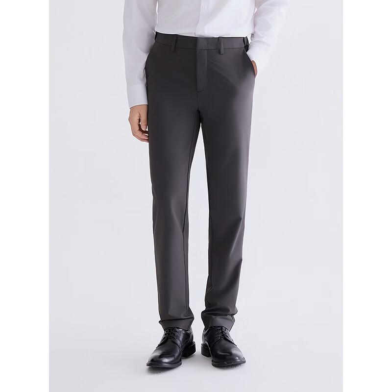 GXG Men's Silk Blend Stretch Straight Slim Fit Dress Pants