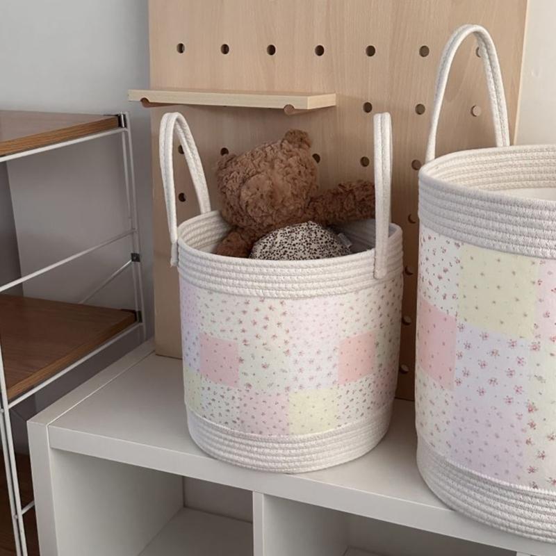 Stylish Fabric Clothes Bin With Reinforced Structure For Dorm Apartment Or Nursery Arrangement