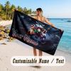 Custom Name Large Beach Towel,Demon Slayer Quick Absorbent Towel For Outdoor Travel Poolside