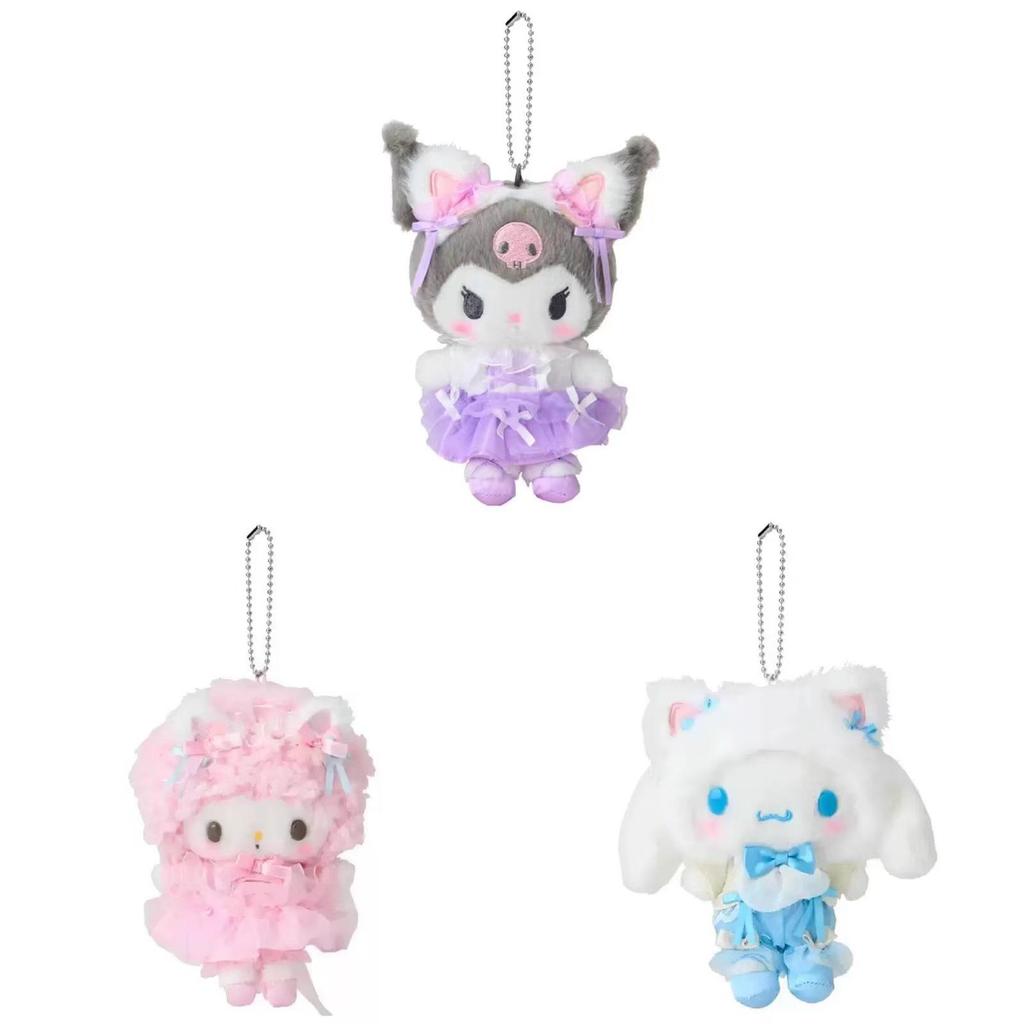 Hello Kitty Ballet Pluche Sleutelhanger Met Kanten Strik Voor Kinderen En Verzamelaars