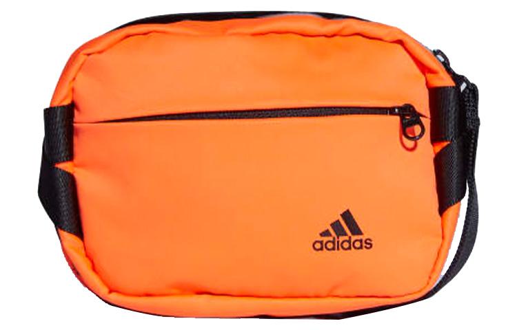 Adidas Athleisure Polyester Plain Weave Fabric Fanny Pack Sling Bag Crossbody Bag Small Unisex Orange H42544