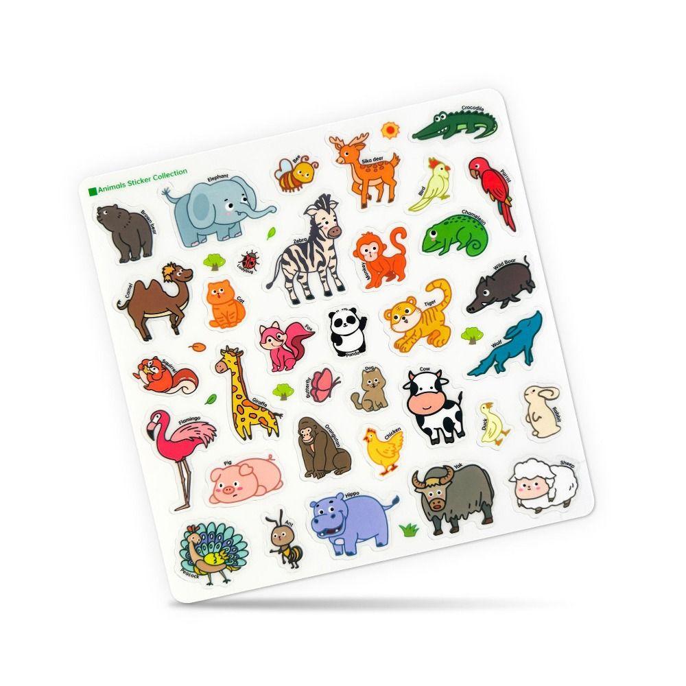Educational Jelly Sticker Books Reusable Scene Quiet Stickers  Early Education Gifts