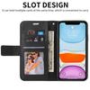 Etui Flip Preventionv Wallet do iPhone'a 12 Pro Max 12mini 11pro Se2020 X Xs Xr Xsmax 8 8plus 7 7plus 6s skórzane nowe modne etui