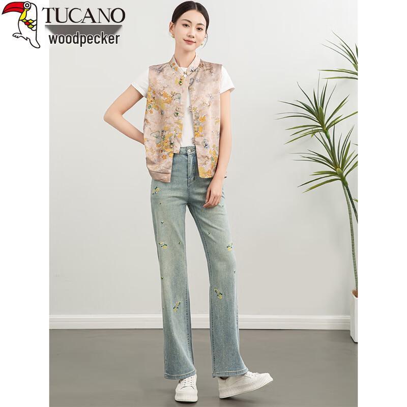 Woodpecker Women's 2025 Summer Slim Fit Round Neck T-Shirt