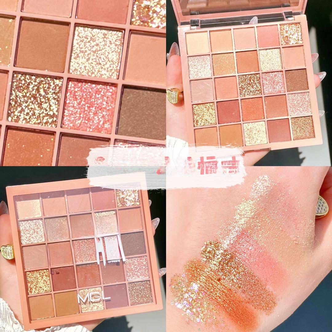 

Палитра теней для век MGL 25 цветов: Перламутровые матовые и блестящие оттенки земли, нишевый бренд, серия для девушек.