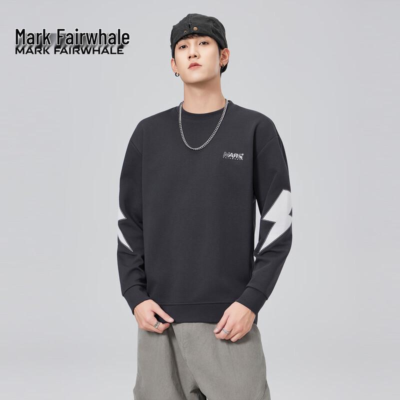 Mark Fairwhale Men's Patchwork Print Pullover Sweatshirt