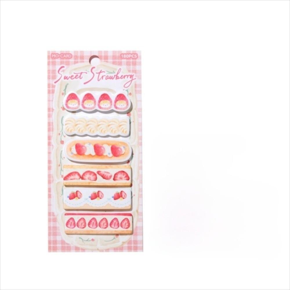 180pcs Kawaii Cake Shop Series Tag Label Sticker Self Adhesive Cake Appearance Message Sticker Stationery Sticker