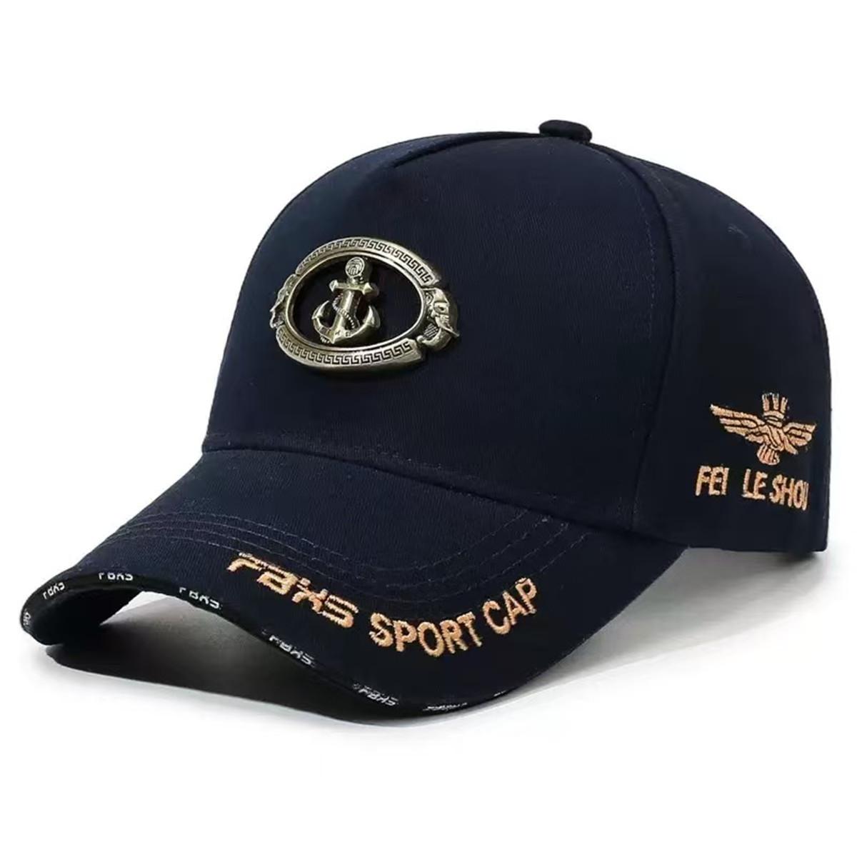 

Unisex Anchor FAKS SPORT CAP Embroidery Baseball Caps Spring Autumn Outdoor Adjustable Casual Hats Sunscreen Hat Sports Cap тёмно-синий