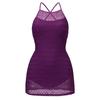 White high-end lace hollowed-out knitted small chest skirt swimsuit halter pure desire wind women's swimsuit vacation style