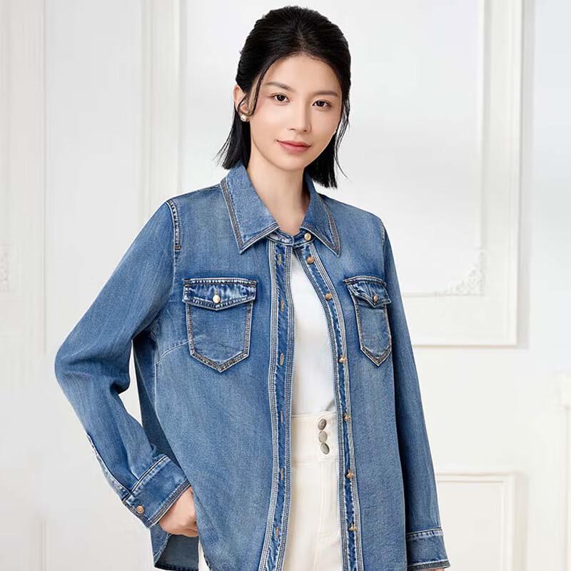 JESSIE Women s Slim-Fit Commuter Shirt L