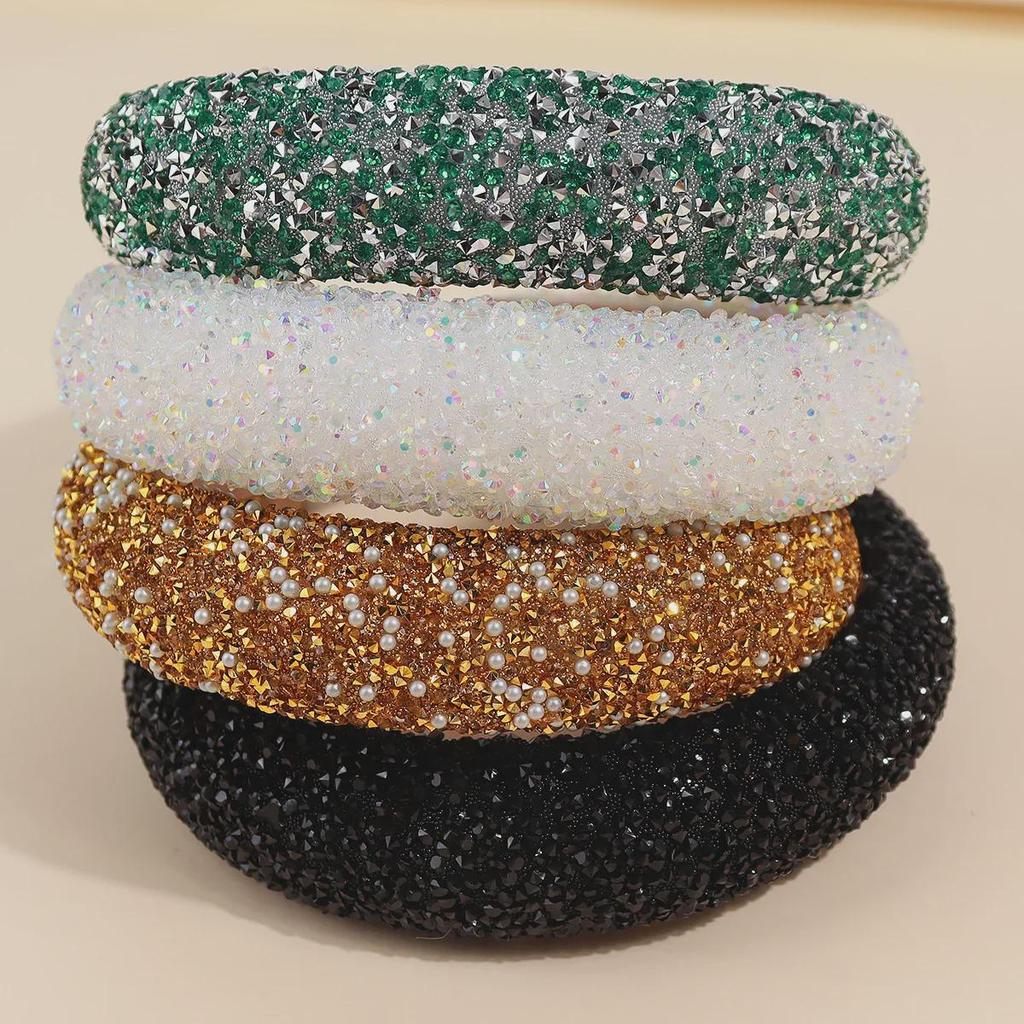 Shiny Pearl & Diamond Headband for Ladies - European & American Style