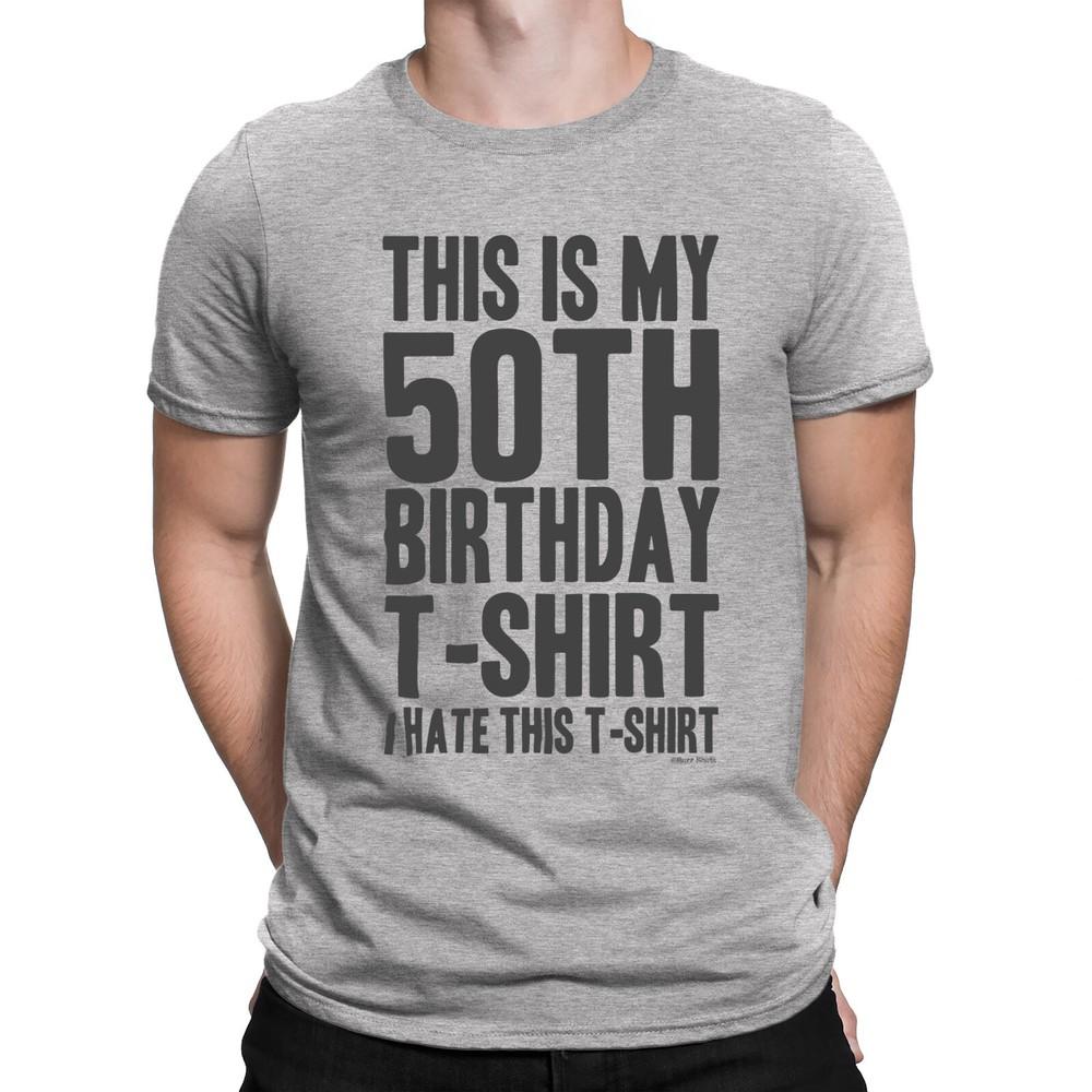 

Mens This Is My 50th Birthday T-SHIRT 50 Years Old Top Funny Gift Idea L