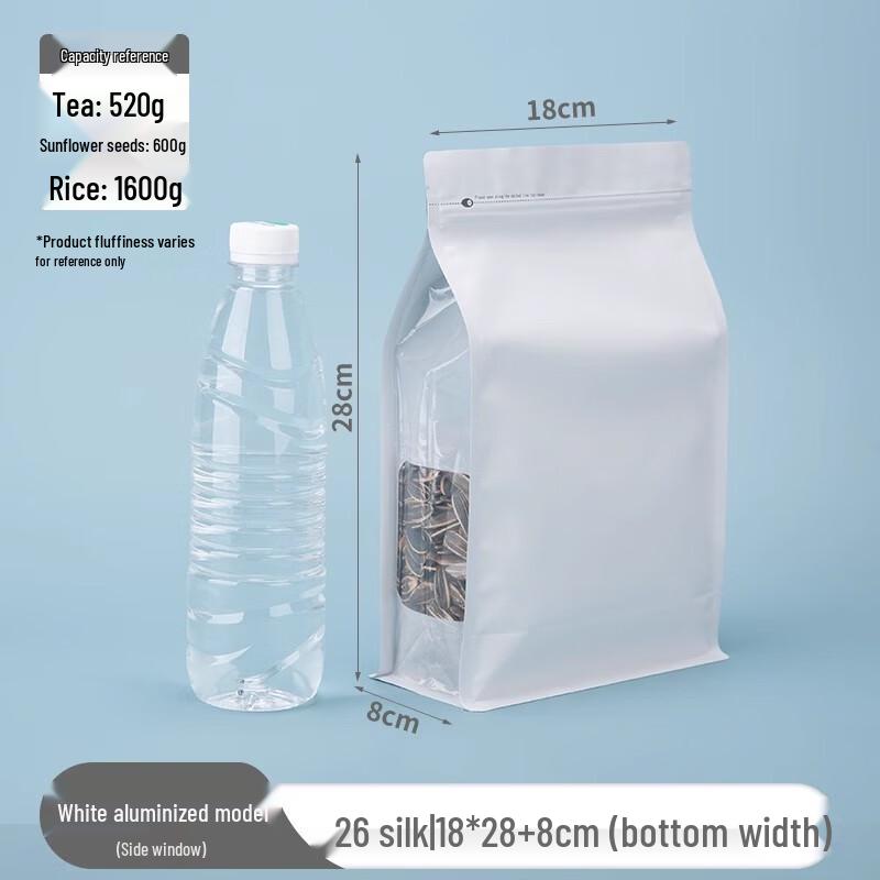 Kraft Paper Resealable Bags with Window