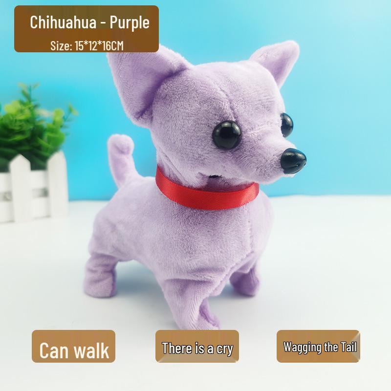 Interactive Walking Barking Plush Puppy Toy for Early Education