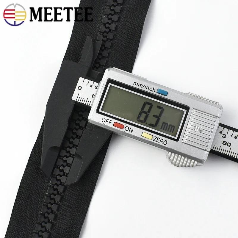 1/2/3/4/5/6Meters 10# Resin Zipper with Double Sliders Close-End Zip Closure Outdoor Tent Long Large Zippers Sewing Accessories
