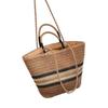 Spring New Fashion Striped Tote Bag Summer Straw Large Capacity Messenger Bag Women's Versatile Beach Bag