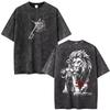 2026 Hot Anime The Seven Deadly Sins Escanor Vintage Washed Graphic T-Shirt Men Women Hip Hop Punk Clothing Streetwear Oversized Tshirt