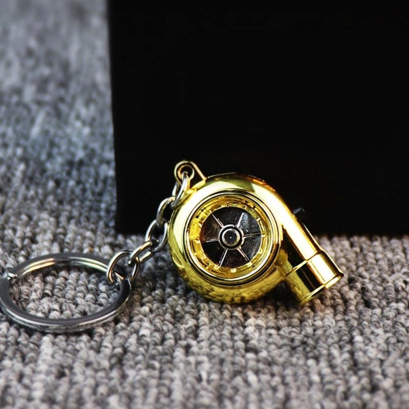 Metal Turbines Keychain Offering LED Illuminations Stylish Key Pendant Suitable for Camping and Nighttime Activities