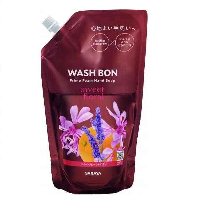 

Пена-мыло для рук с ароматом цветов Wash Bon запаска 500 мл