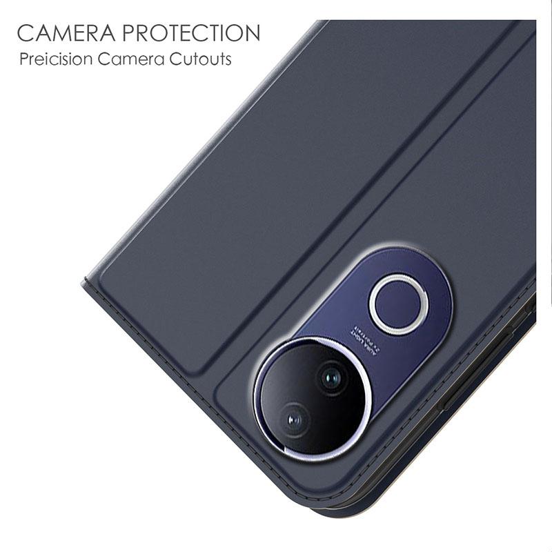 For vivo V50e 5G/V50 5G Case PU Leather Phone Cover with Card Holder Stand