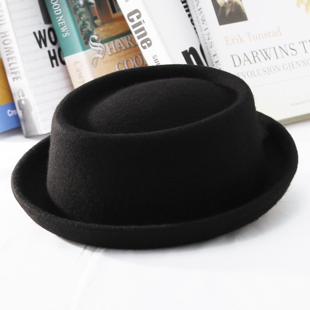 Chapeaux Fedora en Laine Européens et Américains pour Femmes: Style Automne/Hiver avec Chapeaux Jazz Rétro Français à Large Bord