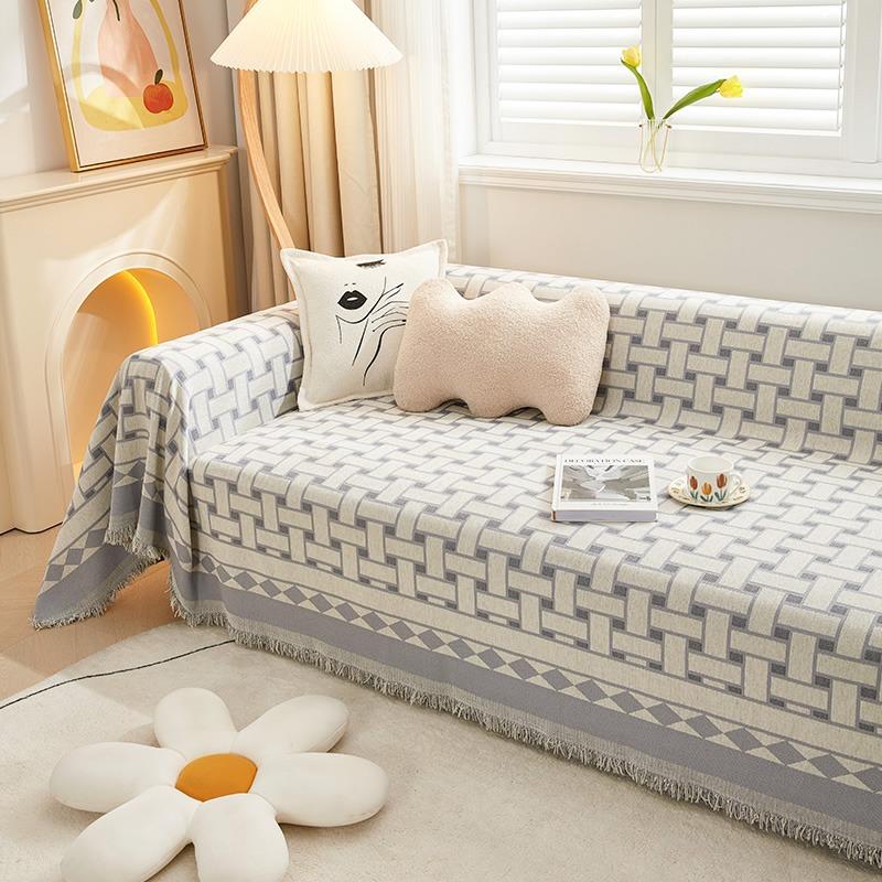 Chenille Sofa-Handtuch, Universelle Sofa-Abdeckung für alle Jahreszeiten, Einfaches modernes Sofa-Abdecktuch, Sofa-Überwurf, Vollständige Sofa-Decke