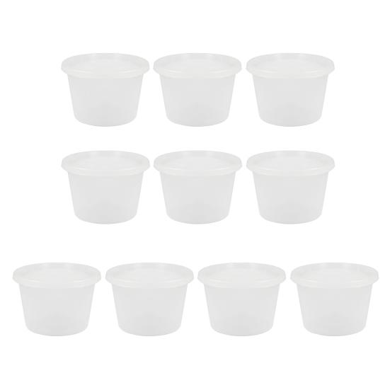 10Pcs Food Storage Containers with Lids Leak-proof Soup Containers BPA-Free Microwave Freezer Dishwasher Meal Prep Containers
