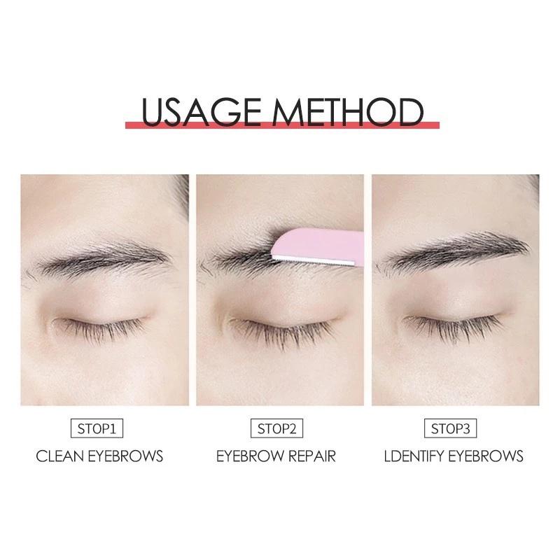 5/3pcs Ladies Face Shaver Eyebrow Trimmer Portable Face Razor Eye Brow Blades Shaping Scissors Hair Removal Beauty Tools