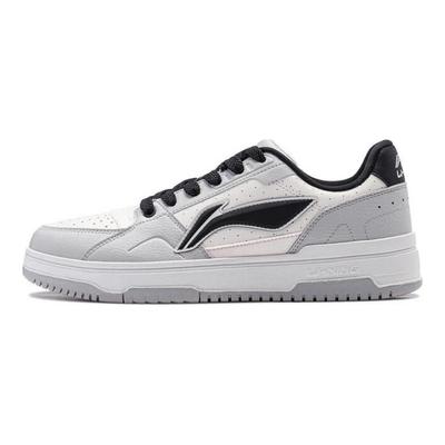 Li Ning Tianji 2.0 Soft Cushioning Low Top Skateboard Shoes Men's White Gray Black AGCT345-1