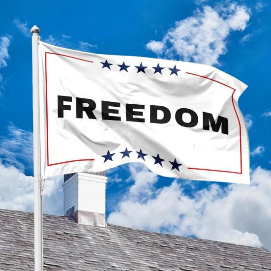 Charlie Kirk Freedom Flag 3x5 Ft Memorial Yard Sign Patriotic Garden Banner for Outdoor Patio Lawn Backyard Hanging Decor